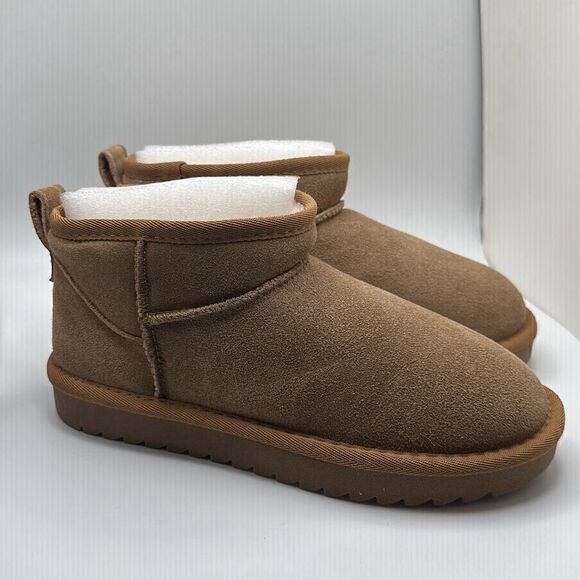 CUSHIONAIRE Women's pull on boot 6 CHESTNUT - Picture 1 of 7
